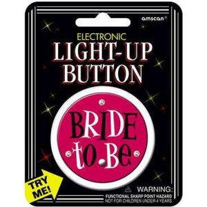 Bride To Be Light Up Button 1